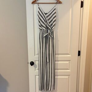 Staccato Monochrome Striped Jumpsuit